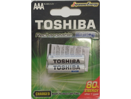 Toshiba AAA 950mAh 2db/csomag tölthető akku