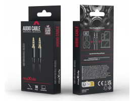 Maxlife Jack 3,5mm apa-apa 1m AUX audiókábel