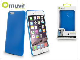 Apple iPhone 6 Plus szilikon hátlap - Muvit Ultra Thin 0,35 mm - blue