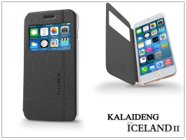 Apple iPhone 6 Plus flipes tok - Kalaideng Iceland 2 Series View Cover - black