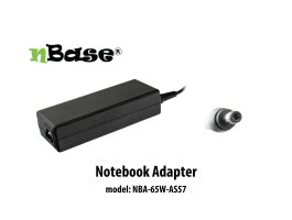 nBase NBA-AS57-65W 65W Asus/Toshiba hálózati töltő adapter +tápkábel