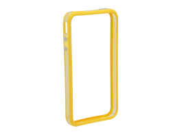 Apple iPhone 4, 4S védőkeret - bumper - Delight 55404A - transparent / yellow