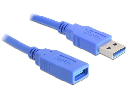 Delock (82538) USB3.0 -A (apa/anya) 1m hosszabbító kábel