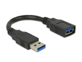 Delock 82776 USB3.0 A-A 0,15m hosszabbító kábel