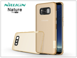 Samsung G955F Galaxy S8 Plus szilikon hátlap - Nillkin Nature - aranybarna