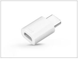 Samsung gyári micro USB - USB Type-C adapter - EE-GG970/GH98-40218A - white (ECO csomagolás)