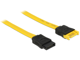 Delock SATA3 6 Gb/s male  SATA female 30cm yellow hosszabbító kábel (82855)