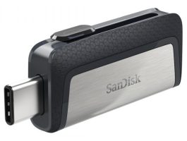 Sandisk 32GB USB3.0/Type-C Dual Drive Fekete-Ezüst (173337) pendrive