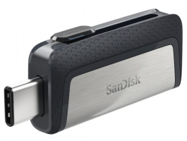 Sandisk 64GB USB3.0/Type-C Dual Drive Fekete-Ezüst (173338) pendrive