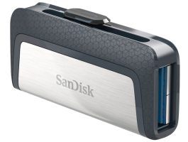 Sandisk 128GB USB3.0/Type-C Dual Drive Fekete-Ezüst (173339) pendrive
