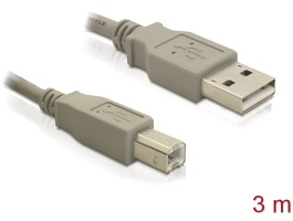 Delock 82216 USB2.0 A-B 3m nyomtatókábel
