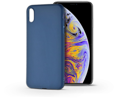 Apple iPhone XS Max szilikon hátlap - Soft - kék