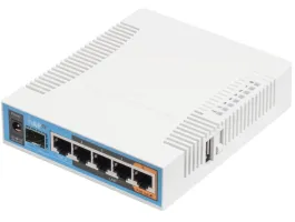MikroTik hAP ac RB962UiGS-5HacT2HnT L4 128MB 5x GbE LAN 1x GbE SFP Dual-band Vezeték nélküli Router