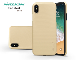 Apple iPhone XS Max hátlap - Nillkin Frosted Shield - gold