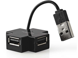 Nedis 4 portos USB2.0 HUB (UHUBU2400BK)