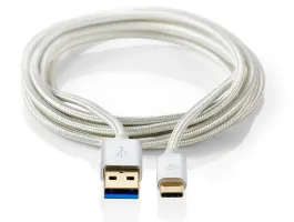 Nedis USB3.0 kábel C Típusú apa - A apa 1m Alumínium (CCTB61600AL10)
