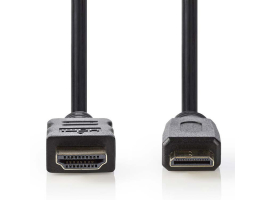 Nedis HDMI - MiniHDMI v1.4 kábel 1,5m Fekete (CVGP34500BK15)