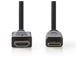 Nedis HDMI - MiniHDMI v1.4 kábel 3m Fekete (CVGP34500BK30)
