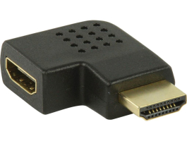 Nedis HDMI-adapter HDMI apa - HDMI-aljzat Balra Hajlított Fekete (CVGP34903BK)