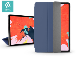 Apple iPad Pro 12.9 (2018) tablet tok (Smart Case) on/off funkcióval - Devia  Star Magnet - kék