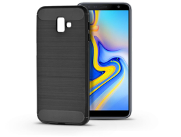Samsung J610F Galaxy J6 Plus szilikon hátlap - Carbon - fekete