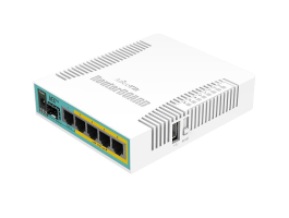 MikroTik hEX PoE RB960PGS L4 128MB 5x GbE PoE port router