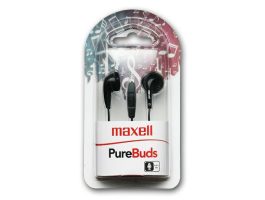 Maxell PureBuds Black mikrofonos fülhallgató (303986)