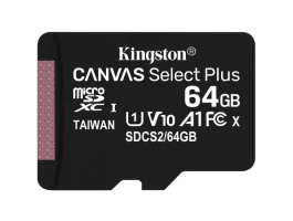 Kingston 64GB SD micro Canvas Select Plus (SDXC Class 10 A1) (SDCS2/64GBSP) memória kártya