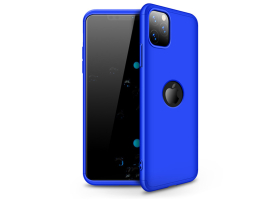 Apple iPhone 11 Pro Max hátlap - GKK 360 Full Protection 3in1 - Logo - kék