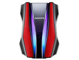 ADATA AHD770G 2,5&quot; 2TB USB3.2 RGB ütés és vízálló piros külső merevlemez (AHD770G-2TU32G1-CRD)
