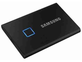 Samsung 1000GB USB3.2 fekete ujjlenyomatolvasós T7 Touch külső SSD (MU-PC1T0K/WW)