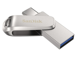 Sandisk 128GB USB3.1/Type-C Dual Drive Luxe Ezüst (186464) pendrive