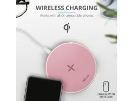 Trust Qylo Fast Wireless Charging Pad 7.5/10W Pink (23866)