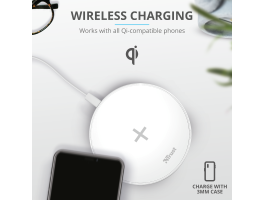 Trust Qylo Fast Wireless Charging Pad 7.5/10W White (23867)