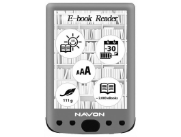 Navon BigBook Backlight 6&quot; 8GB E-book olvasó