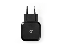 Nedis Fali töltő 4.8 A 2 kimenet USB A Fekete (WCHAU484ABK)