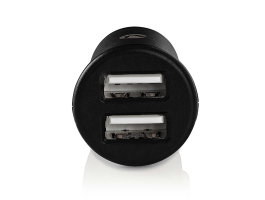 Nedis Autó töltő 2,4 A 2 kimenet 2x USB Fekete (CCHAU240ABKP)