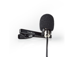 Nedis felcsíptethető Mikrofon Lavalier 3,5 mm Fém (MICCJ105BK)
