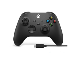 Microsoft Xbox One Fekete Wireless Controller gamepad + vezeték (1V8-00002)