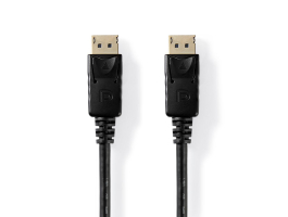 Nedis DisplayPort 1.2 Kábel DisplayPort apa DisplayPort apa 2m Fekete (CCGT37010BK20)