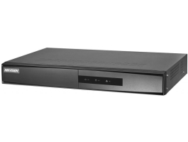 Hikvision DS-7604NI-K1 NVR rögzítő - (4 csatorna 40Mbps rögzítési sávszélesség H265 HDMI+VGA 2xUSB 1x Sata)