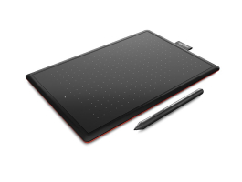 Wacom One Medium Black/Red digitális rajztábla (CTL-672-N)