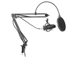 Yenkee YMC 1030 STREAMER fekete asztali mikrofon