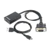 Gembird VGA apa - HDMI anya átalakító adapter 0.15m fekete (A-VGA-HDMI-01)