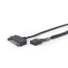Gembird USB internal card reader/writer with 2.5 SATA3 port black