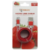 Sbox USB - MicroUSB 1,5m piros kábel (AM-MICRO-15R)