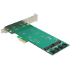 Delock (89473) PCI Express Card &gt; 2x internal M.2 Key B 110 mm - Low Profile Form Factor