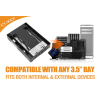 Icy Dock EZConvert Lite MB882SP-1S-3B 2,5&quot;-os SSD/HDD átalakító keret 3,5&quot;-ra