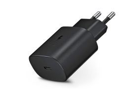 Samsung gyári USB hálózati töltő adapter Type-C csatlakozóval - 5V/3A - EP-TA800NBEG PD.3.0 Super Fast Charging - black