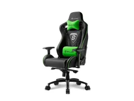 Sharkoon Skiller SGS4 Gaming Chair Black/Green szék (4044951021734)